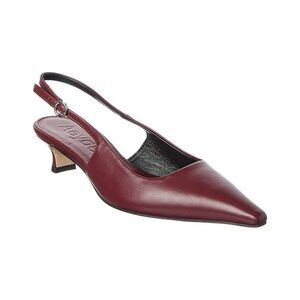 Aeyde Catrina Slingback Leather Pump, Brown
